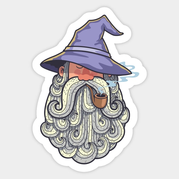 Wizard Portrait 2 Sticker by Malchev